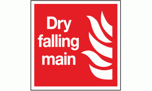 Dry falling main sign