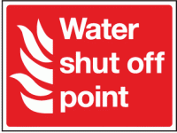 Water shut off point