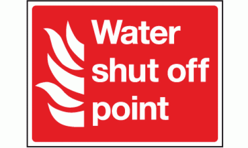 Water shut off point