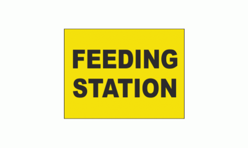 Feeding Station sign