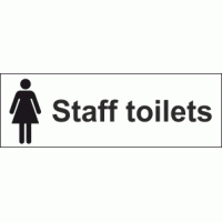 Female Staff Toilets Sign