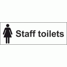 Female Staff Toilets Sign