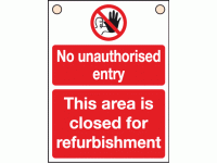 No unauthorised entry this area is cl...