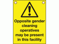 Opposite gender cleaning operatives m...