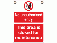 No unauthorised entry this area is cl...