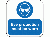 Eye protection must be worn floor mar...
