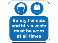 Safety helmets and hi-vis vests must ...