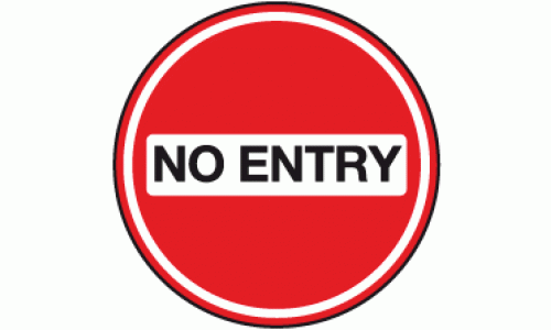 No entry Anti-Slip floor marker