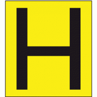 Fire Hydrant H Symbol Sign