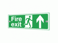 Fire Exit Arrow Ahead Sign - Clearvie...