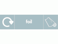 Foil Waste Recycling Signs WRAP Recyc...