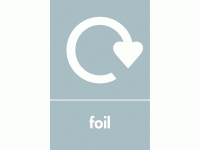 Foil Waste Recycling Signs WRAP Recyc...