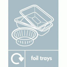 Foil Trays Waste Recycling Signs WRAP Recycling Signs