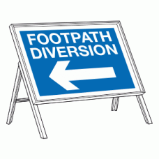 Foorpath diversion left sign