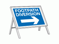 Foorpath diversion right sign 