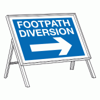 Foorpath diversion right sign 
