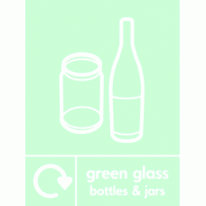 green glass bottles & jars recycle & icon 