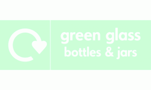 green glass bottles & jars recycle 