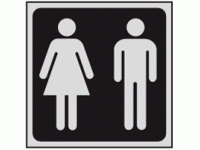 Male female toilets sign