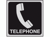 Telephone symbol sign