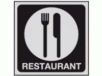 Restaurant symbol sign