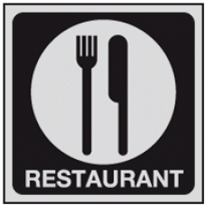 Restaurant symbol sign