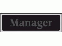 Manager sign