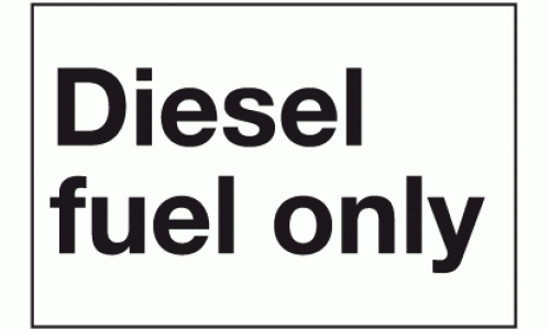Diesel fuel only