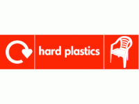 hard plastics recycle & icon  