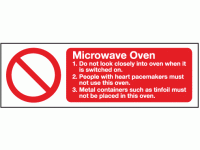 Microwave Oven sign
