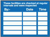 These facilities are checked at regul...