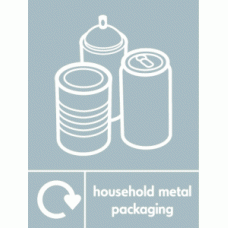 household metal packaging recycle & icon 