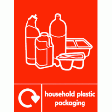 household plastics (without film) recycle & icon 