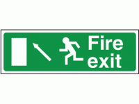 Fire exit left diagonal up