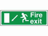 Fire exit left diagonal down