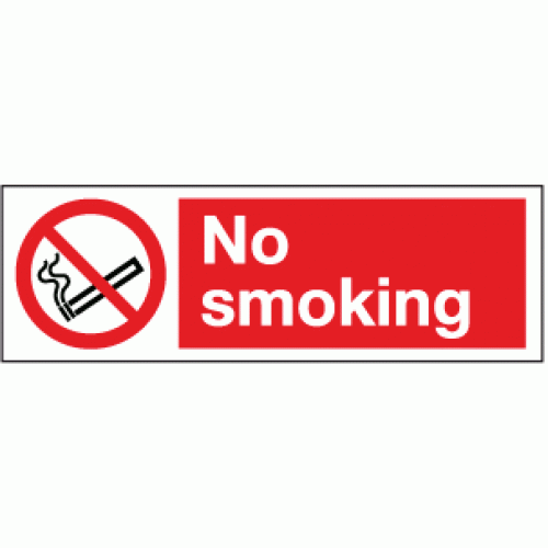 150mm x 50mm Self adhesive sticker Pack of 10 No smoking in this vehicle signs 10