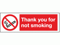 Thank you for not smoking inside wind...
