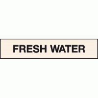 Fresh water labels - Pipeline labels