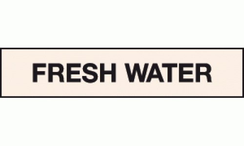 Fresh water labels - Pipeline labels