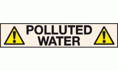 Polluted water labels - Pipeline labels