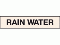 Rain water labels - Pipeline labels