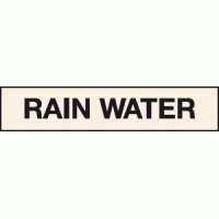 Rain water labels - Pipeline labels