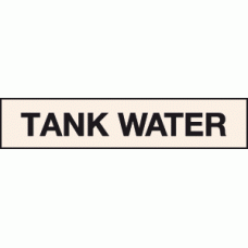Tank water labels - Pipeline labels