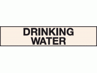 Drinking water labels - Pipeline labels