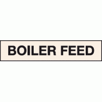 Boiler feed labels - Pipeline labels