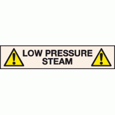 Low pressure steam labels - Pipeline labels