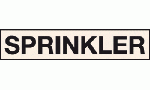 Sprinkler labels - Pipeline labels