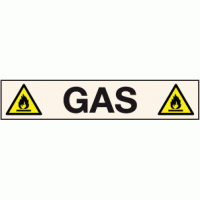 Gas labels - Pipeline labels