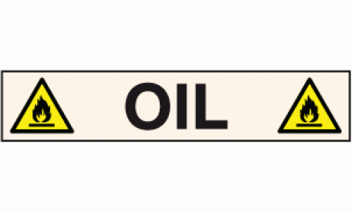 Oil labels - Pipeline labels