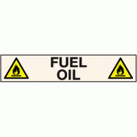 Fuel oil label - Pipeline labels